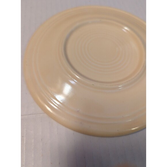 Fiestaware Fiesta Salad Dessert Bread Plate Ivory 6.5" Vintage Wet Foot - Picture 4 of 6